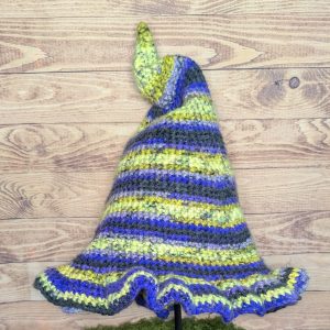 Crochet Ruffled Witch Hat